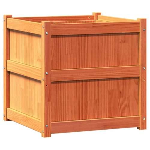 Vrtna sadilica voštano smeđe boje 60 x 60 x 60 cm od borovine - Smeđi bor 1 Cijena