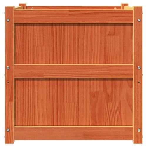 Vrtna sadilica voštano smeđe boje 60 x 60 x 60 cm od borovine - Smeđi bor 1 Cijena