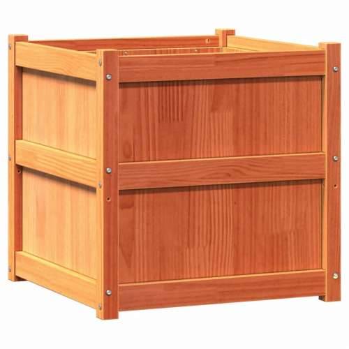 Vrtna sadilica voštano smeđe boje 60 x 60 x 60 cm od borovine - Smeđi bor 1 Cijena