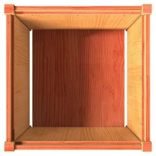 Vrtna sadilica voštano smeđe boje 60 x 60 x 60 cm od borovine - Smeđi bor 1 Cijena