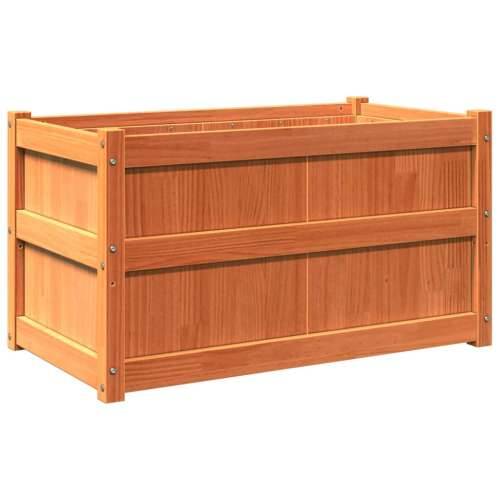 Vrtna sadilica voštano smeđe boje 90 x 50 x 50 cm od borovine - Smeđa 1 Cijena