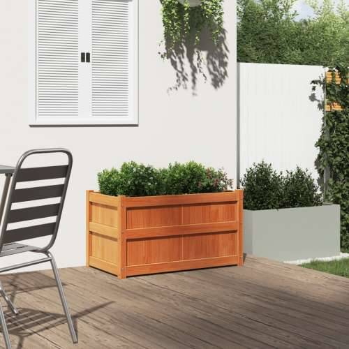Vrtna sadilica voštano smeđe boje 90 x 50 x 50 cm od borovine - Smeđa 1 Cijena