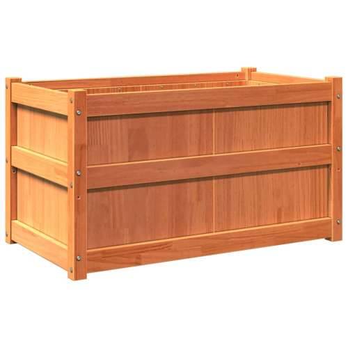 Vrtna sadilica voštano smeđe boje 90 x 50 x 50 cm od borovine - Smeđa 1 Cijena