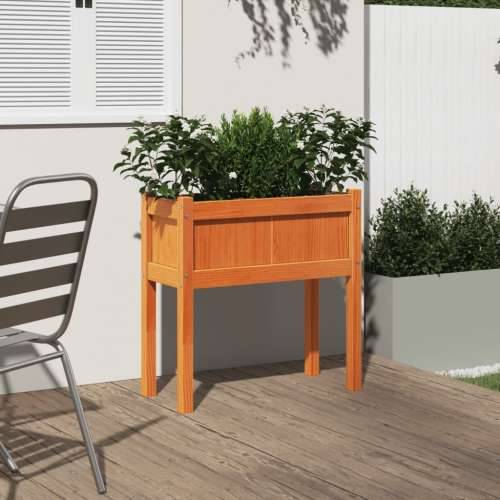 Vrtna sadilica s nogama voštano smeđa 70x31x70 cm od borovine - Smeđi bor 1 Cijena