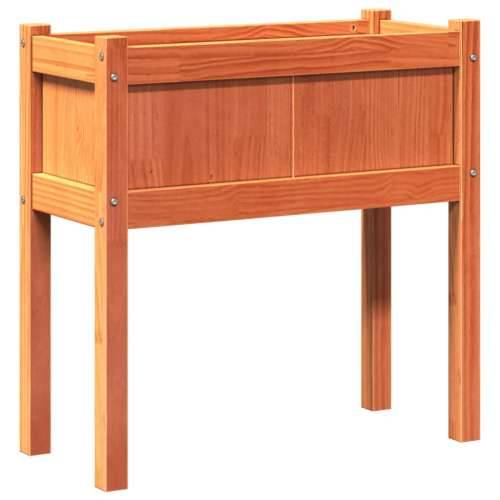 Vrtna sadilica s nogama voštano smeđa 70x31x70 cm od borovine - Smeđi bor 1 Cijena