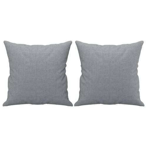 Dvosjed s ukrasnim jastucima svjetlosivi 120 cm od tkanine - Svjetlosiva 120 cm Cijena