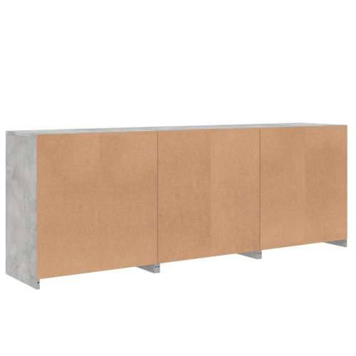 Komoda s LED svjetlima siva boja betona 181,5x37x67 cm - Beton siva 1 Cijena