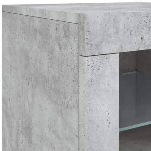 Komoda s LED svjetlima siva boja betona 181,5x37x67 cm - Beton siva 1 Cijena