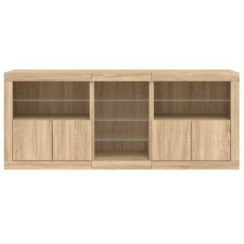 Komoda s LED svjetlima boja hrasta sonome 181,5x37x67 cm - sonoma hrast 1 Cijena