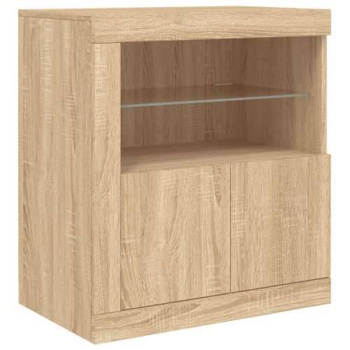 Komoda s LED svjetlima boja hrasta sonome 181,5x37x67 cm - sonoma hrast 1 Cijena