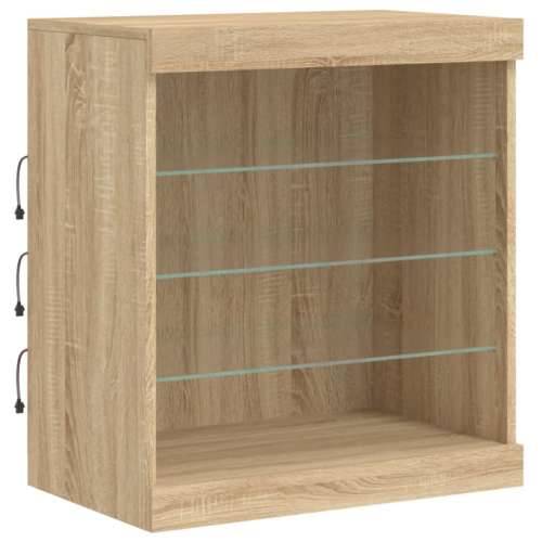 Komoda s LED svjetlima boja hrasta sonome 181,5x37x67 cm - sonoma hrast 1 Cijena