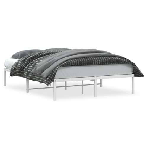 Metalni okvir za krevet bijeli 140 x 200 cm - Bijela 140 x 200 cm Cijena