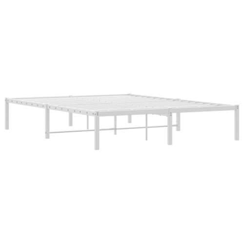 Metalni okvir za krevet bijeli 140 x 200 cm - Bijela 140 x 200 cm Cijena