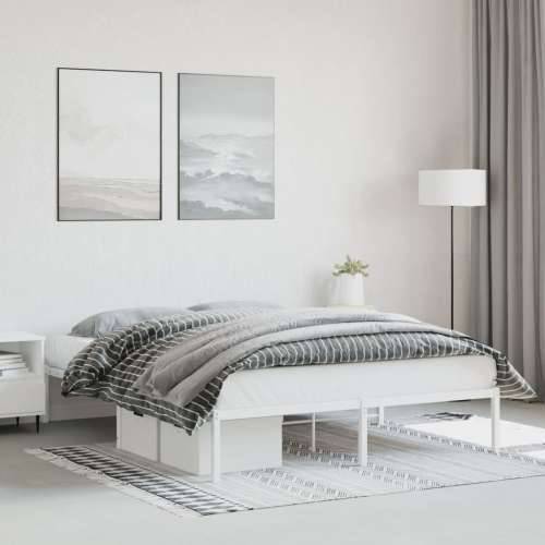 Metalni okvir za krevet bijeli 160x200 cm - Bijela 160 x 200 cm Cijena