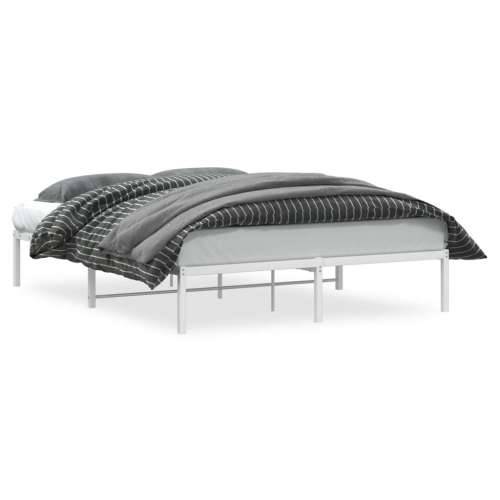 Metalni okvir za krevet bijeli 160x200 cm - Bijela 160 x 200 cm Cijena