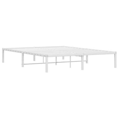 Metalni okvir za krevet bijeli 160x200 cm - Bijela 160 x 200 cm Cijena