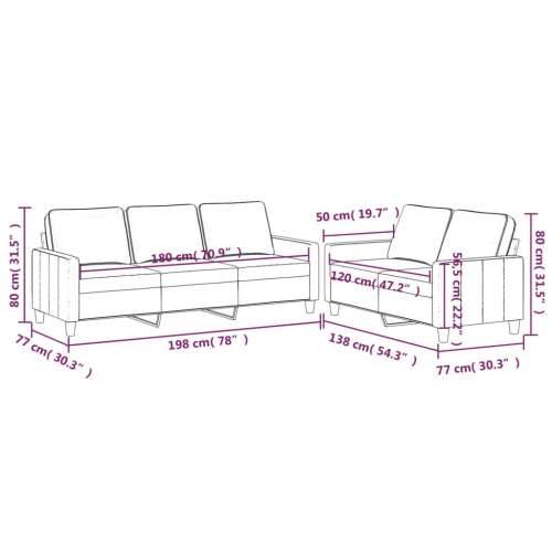 2-dijelni set sofa s jastucima ružičasti baršunasti - Ružičasta s jastučićima Cijena