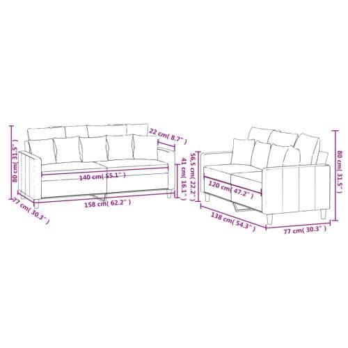 2-dijelni set sofa s jastucima crni baršunasti - Crna s jastučićima Cijena