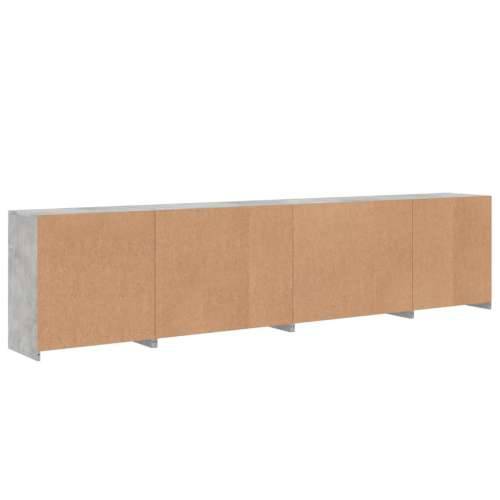 Komoda s LED svjetlima siva boja betona 283x37x67 cm - Beton siva 1 Cijena