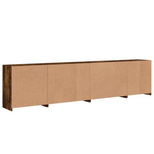 Komoda s LED svjetlima boja dimljenog hrasta 283x37x67 cm - Dimljeni hrast 1 Cijena