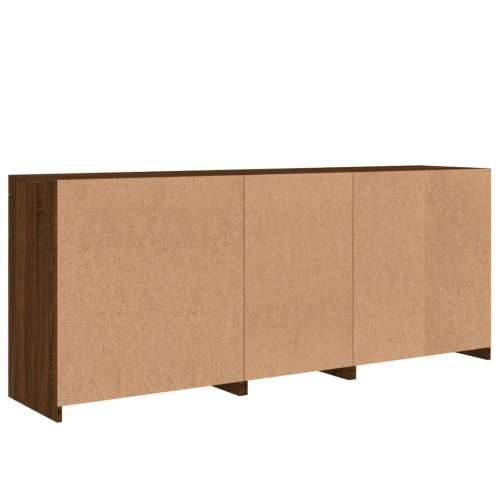 Komoda s LED svjetlima boja smeđeg hrasta 181,5x37x67 cm - Smeđi hrast 1 Cijena