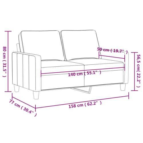 Dvosjed krem 140 cm baršunasti - Krema 140 cm Cijena
