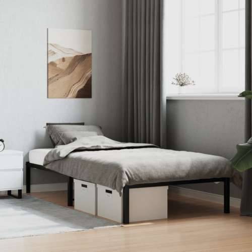Metalni okvir za krevet crni 107x203 cm - Crna 107 x 203 cm Cijena
