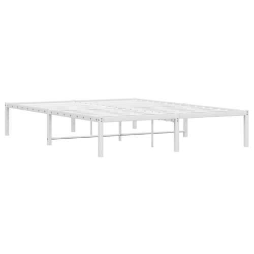 Metalni okvir za krevet bijeli 135x190 cm Bijela 135 x 190 cm Cijena