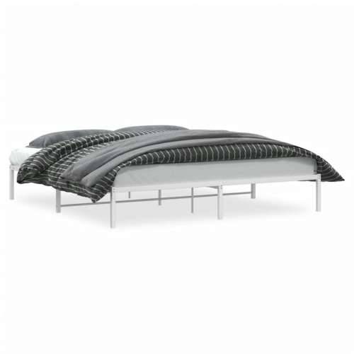 Metalni okvir za krevet bijeli 193x203 cm - Bijela 193 x 203 cm Cijena