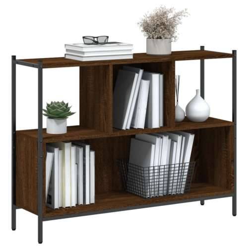 Regal za knjige boja hrasta 102x28x77,5cm od konstruiranog drva - Smeđi hrast 1 Cijena