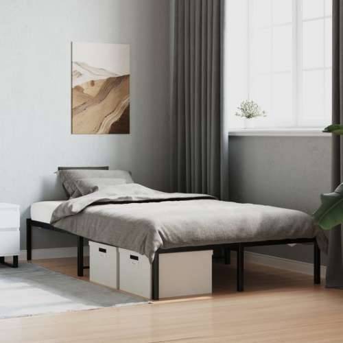 Metalni okvir za krevet crni 120 x 190 cm - Crna 120 x 190 cm Cijena