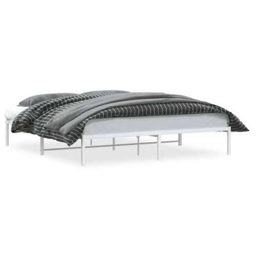 Metalni okvir za krevet bijeli 183x213 cm - Bijela 183 x 213 cm Cijena