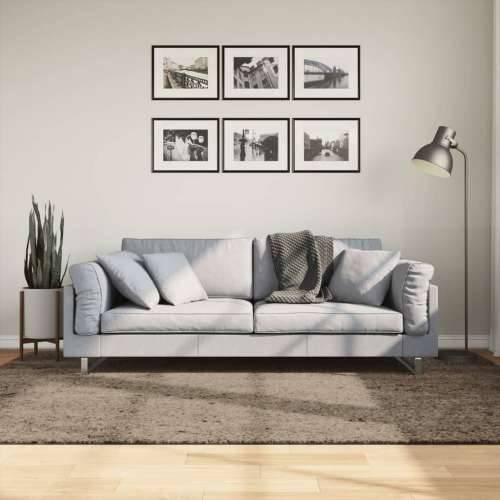 Tepih ISTAN s visokim vlaknima sjajni izgled sivi 160 x 230 cm - Siva 160 x 230 cm Cijena