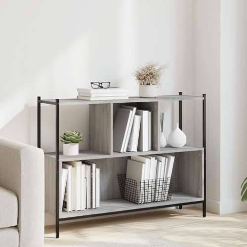 Regal za knjige boja hrasta 102x28x77,5 cm konstruirano drvo - Sivi hrast sonoma 1 Cijena