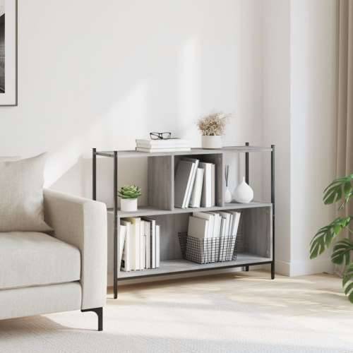 Regal za knjige boja hrasta 102x28x77,5 cm konstruirano drvo - Sivi hrast sonoma 1 Cijena