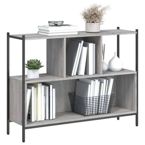 Regal za knjige boja hrasta 102x28x77,5 cm konstruirano drvo - Sivi hrast sonoma 1 Cijena