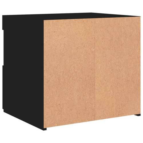 Noćni ormarići s LED svjetlima 2 kom crni 50 x 40 x 45 cm - Crna 2 Cijena