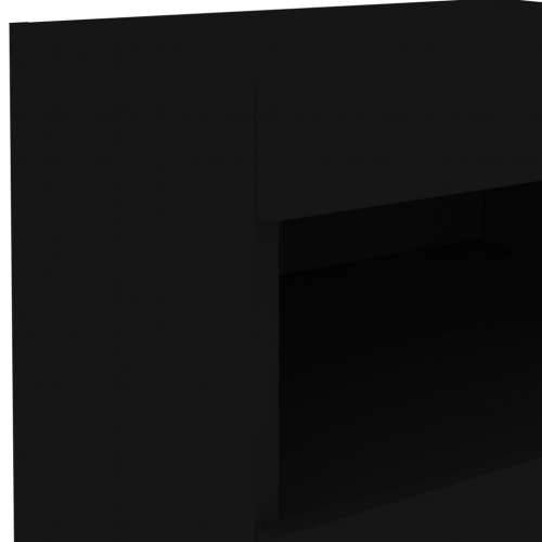 Noćni ormarići s LED svjetlima 2 kom crni 50 x 40 x 45 cm - Crna 2 Cijena