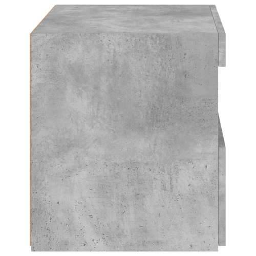 Noćni ormarići s LED svjetlima 2 kom boja betona 50x40x45 cm - Beton siva 2 Cijena