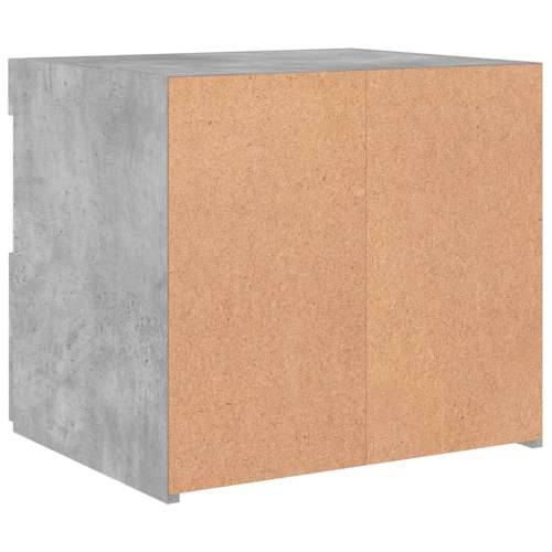 Noćni ormarići s LED svjetlima 2 kom boja betona 50x40x45 cm - Beton siva 2 Cijena