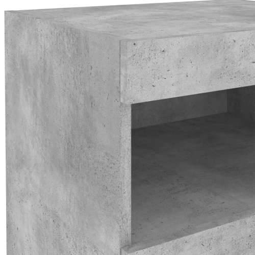Noćni ormarići s LED svjetlima 2 kom boja betona 50x40x45 cm - Beton siva 2 Cijena