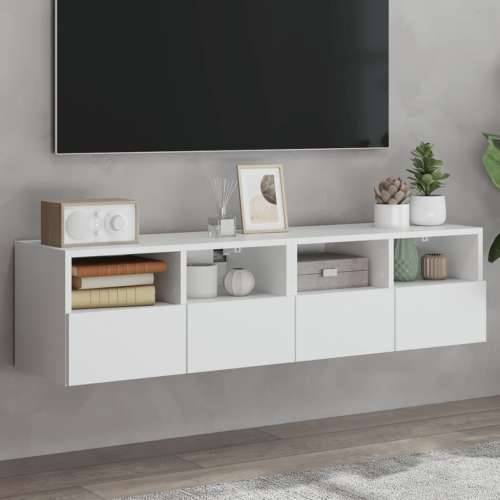 Zidni TV ormarići 2 kom bijeli 60x30x30 cm konstruirano drvo - Bijela 2 60 cm Cijena