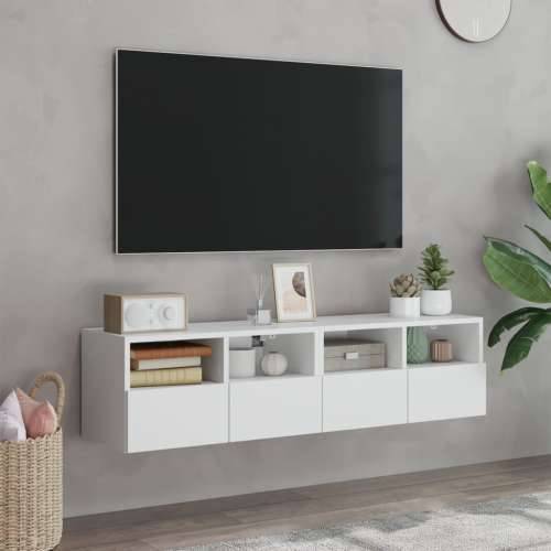 Zidni TV ormarići 2 kom bijeli 60x30x30 cm konstruirano drvo - Bijela 2 60 cm Cijena