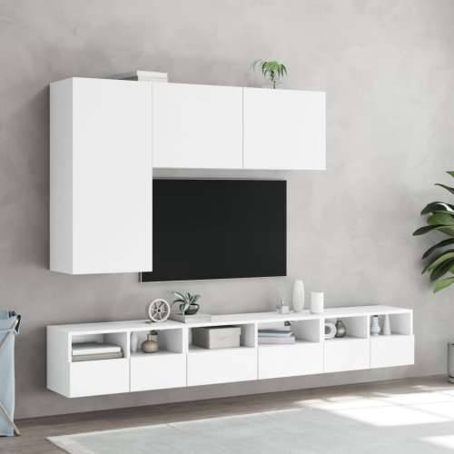 Zidni TV ormarići 2 kom bijeli 60x30x30 cm konstruirano drvo - Bijela 2 60 cm Cijena