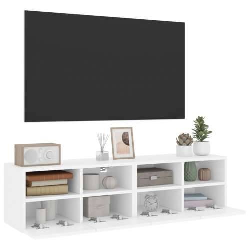 Zidni TV ormarići 2 kom bijeli 60x30x30 cm konstruirano drvo - Bijela 2 60 cm Cijena