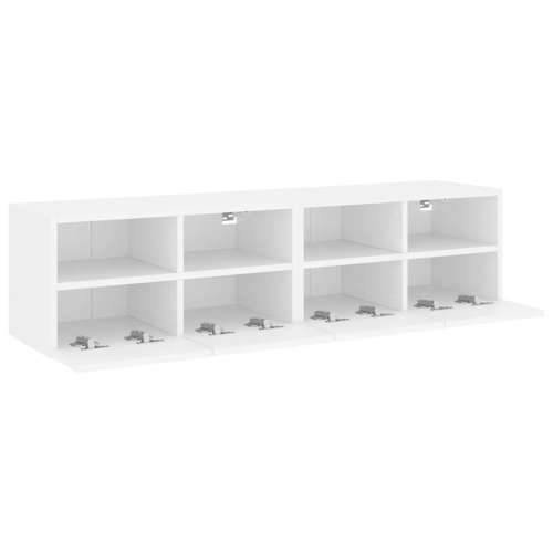 Zidni TV ormarići 2 kom bijeli 60x30x30 cm konstruirano drvo - Bijela 2 60 cm Cijena