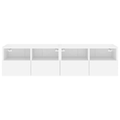 Zidni TV ormarići 2 kom bijeli 60x30x30 cm konstruirano drvo - Bijela 2 60 cm Cijena