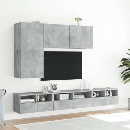 Zidni TV ormarić siva boja betona 60x30x30 cm konstruirano drvo - Beton siva 1 60 cm Cijena
