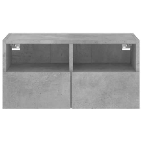 Zidni TV ormarić siva boja betona 60x30x30 cm konstruirano drvo - Beton siva 1 60 cm Cijena