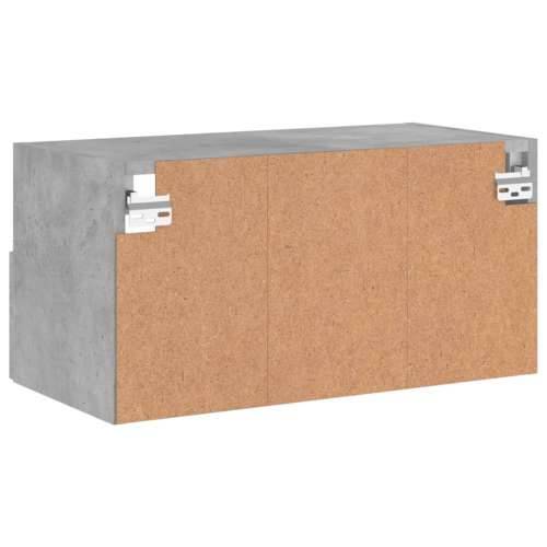 Zidni TV ormarić siva boja betona 60x30x30 cm konstruirano drvo - Beton siva 1 60 cm Cijena